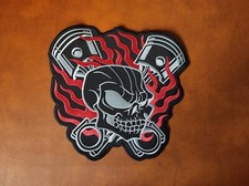 patch harley davidson Pistoni Teschio Grande Giubbotto 28x27