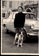 1957 RAGAZZA CON CANE AD ALASSIO - ALFA ROMEO GIULIETTA