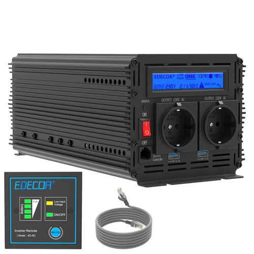 Edecoa inverter 12v 230v - 12v, a