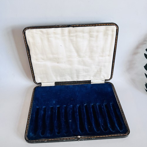 Antique leather fitted case - fitted,