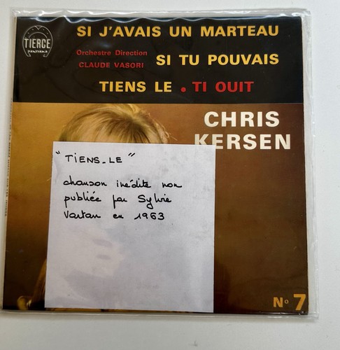 Chris kersen 45t rare tiens - ep,
