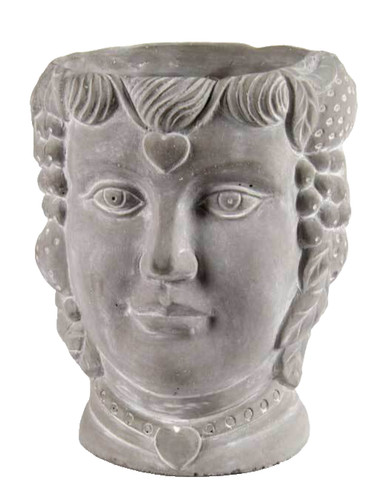 Vaso testa donna porta - vaso,