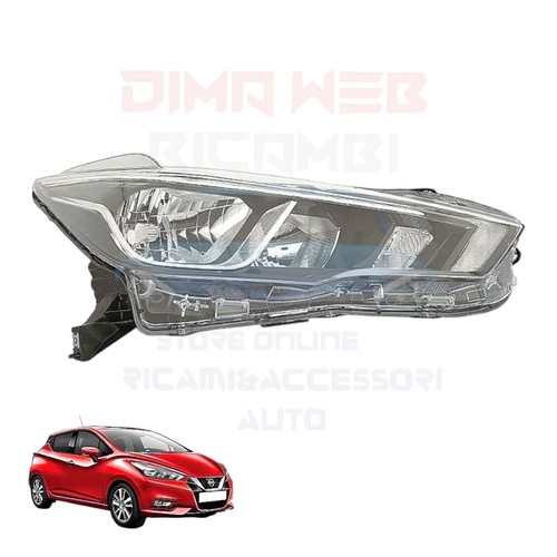 Faro anteriore fanale per - dx,