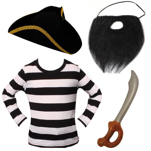 Costume pirata uomo cappello - pirata,