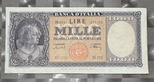 1000 lire ornata medusa - 1000,