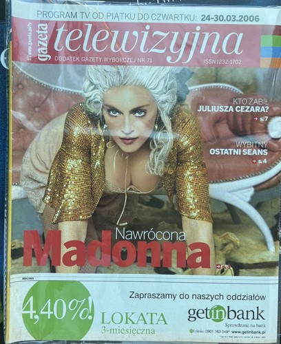 Madonna gazeta telewozyjna - madonna,