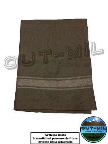 Coperta militare lana kaki - militare,