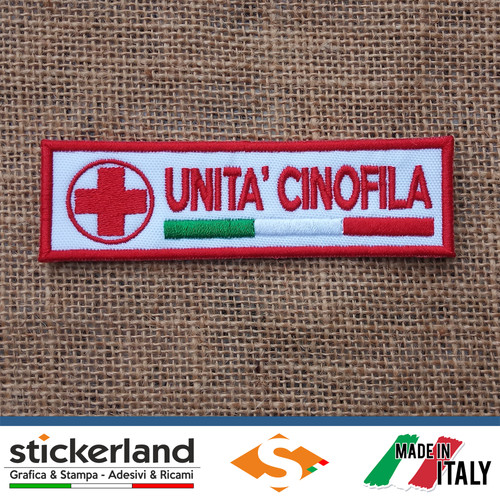 Toppa patch croce - toppa, rossa