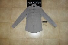 Camicia Dolce&Gabbana Black Label ORO a quadri Camicia 38(15)MadeInItaly 100% Autentica
