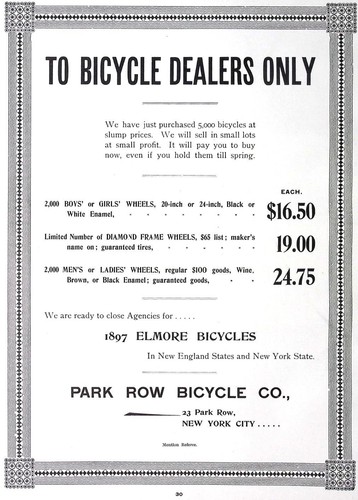1896 elmore bicycles 1897 - elmore,