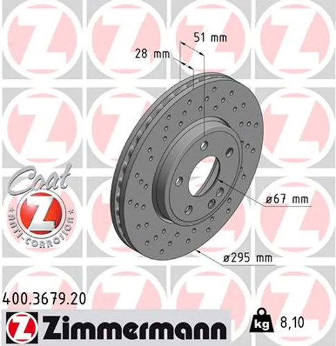 Set freni disco zimmermann - set,