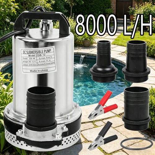 Pompa sommersa 12v 8000l - pompa,