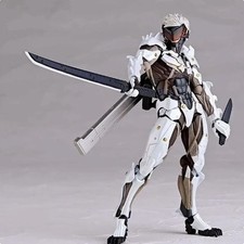 Metal Gear Rising Action Figure Kaiyodo The Ocedo Mgs Raiden 15 Cm White Version