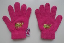 Guanti WINX Club fucsia da bambina elasticizzati età 3/7 anni