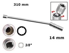 CHIAVE A BUSSOLA PER CANDELE CON SNODO DA 14 mm ATTACCO DA 3/8 LUNGHEZZA 310 mm