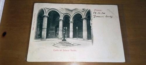 Cartolina firenze cortile - cartolina,