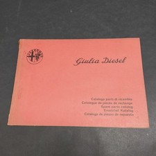Catalogo ricambi auto Alfa Romeo Giulia Diesel 1976. Sbucciature