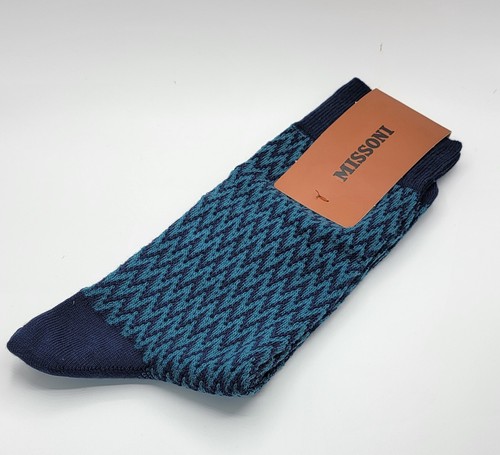 Calze missoni zig - crew, blu