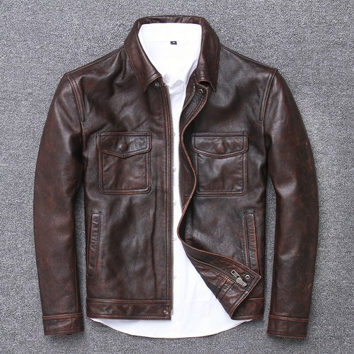 Giacca pelle uomo - , fit