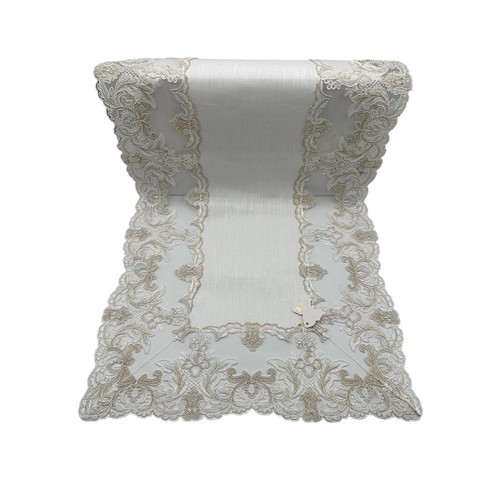 Fiori lena runner in lino - di,