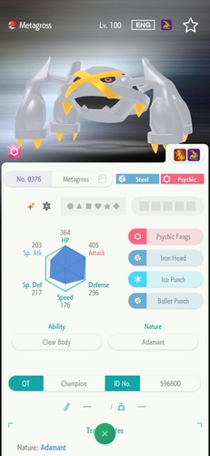 Metagross 6iv shiny - metagross, per