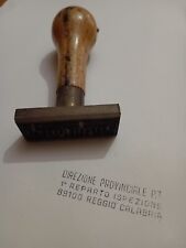 Raro timbro direzione poste italiane metallo vintage originale zecca dello stato