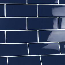 3D Piastrelle Adesive Blu Navy