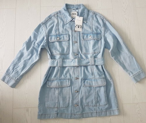 Zara abito denim blu con - zara,