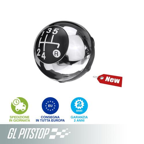 Pomello cambio cromato fiat - cromato,
