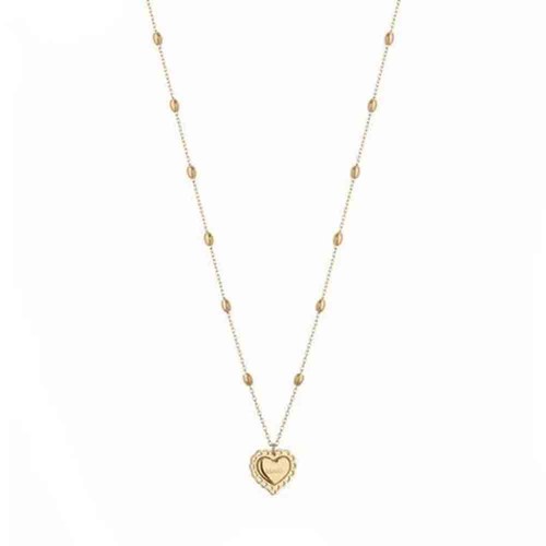 Collana donna acciaio cuore - collana,