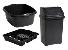 Set nero - Cestino da cucina