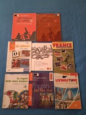 Libri scolastici Scuola Media e Superiore Religione Geografia Italiano...