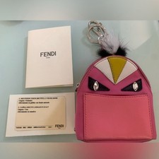 Fendi Monster Bug Zaino Rosa Charm