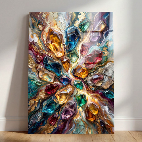 Cristallo multicolore arte