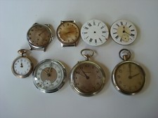 LOTTO DI OROLOGI DA TASCA/POLSO E MOVIMENTI  /   EPOCA '900
