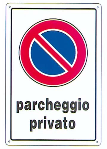 Cartello parcheggio privato - cartello,