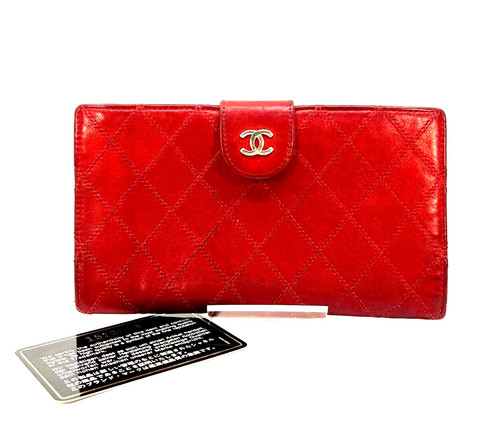 Chanel portafoglio lungo - chanel, rosso