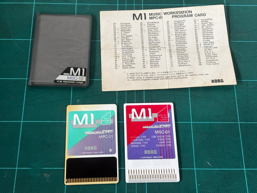 Schede programma korg pcm - m1,