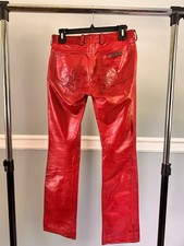 Pantalone Cromato Cuori Rosso