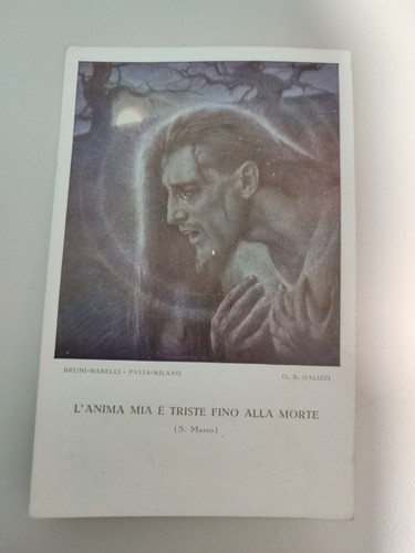 Gesù agonia cartolina - gesù,