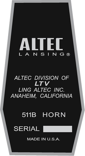 Adesivo altec lansing - altec,