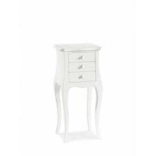 COMODINO MOBILETTO FRANCESINO BIANCO OPACO ARTE POVERA CLASSICO CAMERA LETTO