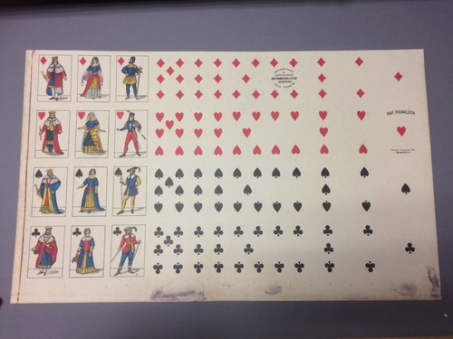 Antiche carte gioco r - carte,