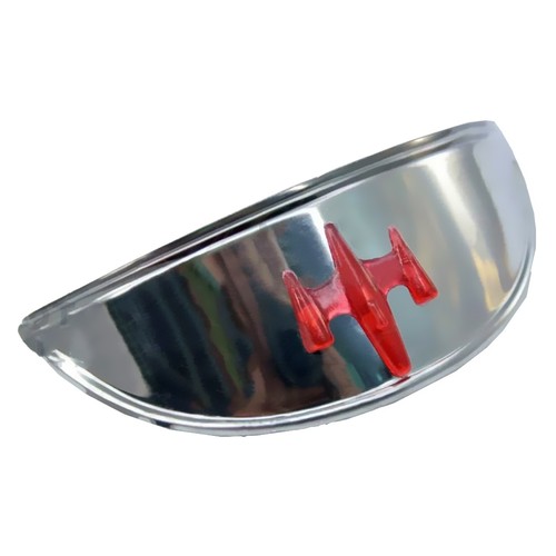 Visiera inox per faro moto - inox,