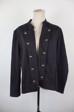 TOMMY HILFIGER GIACCA BLAZER DONNA TG XL WOMAN VINTAGE JACKET COTONE BLU