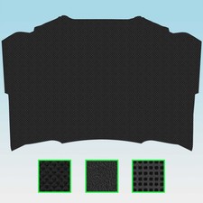 Tappetini isolanti per Mercedes-Benz W124 C124 Mopf 0+1 + 2 cofano 15 mm goffrati