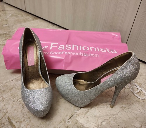 Scarpe con tacco glitter - scarpe,