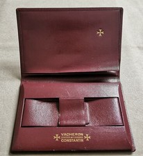 Vacheron Constantin Ultrarare vintage burgundy leather wallet watch box very goo