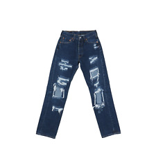 Levi's 501 Customizzato W29 L32 jeans usato denim (Cod.SJ597) Levis