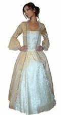 maylynn 11343 Sissi - Costume Barocco da nobildonna, baronessa o Elfo - Beige - 